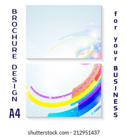Vector brochure template design. A4 poster