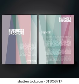 Vector brochure template design, A4 size. Professional business flyer template or corporate banner design, can be use for publishing, print and presentation. Colorful pattern.