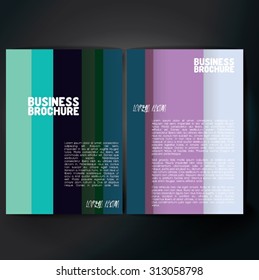 Vector brochure template design, A4 size. Professional business flyer template or corporate banner design, can be use for publishing, print and presentation. Colorful pattern.
