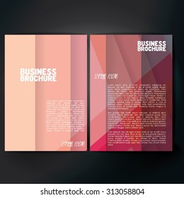 Vector brochure template design, A4 size. Professional business flyer template or corporate banner design, can be use for publishing, print and presentation. Colorful pattern.