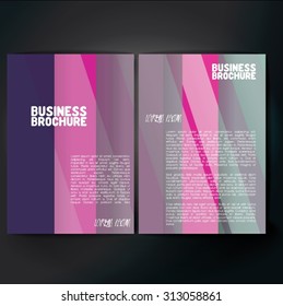Vector brochure template design, A4 size. Professional business flyer template or corporate banner design, can be use for publishing, print and presentation. Colorful pattern.