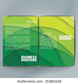 Vector brochure template design, A4 size. Professional business flyer template or corporate banner design, can be use for publishing, print and presentation. Colorful pattern.