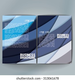 Vector brochure template design, A4 size. Professional business flyer template or corporate banner design, can be use for publishing, print and presentation. Colorful pattern.