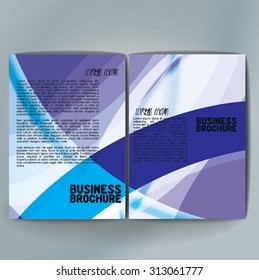 Vector brochure template design, A4 size. Professional business flyer template or corporate banner design, can be use for publishing, print and presentation. Colorful pattern.