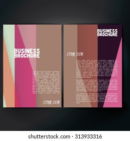 Vector brochure template design, A4 size. Professional business flyer template or corporate banner design, can be use for publishing, print and presentation. Colorful pattern.