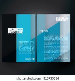 Vector brochure template design, A4 size. Professional business flyer template or corporate banner design, can be use for publishing, print and presentation. Colorful pattern.
