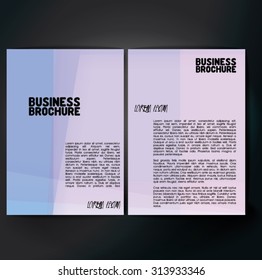 Vector brochure template design, A4 size. Professional business flyer template or corporate banner design, can be use for publishing, print and presentation. Colorful pattern.