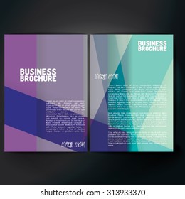 Vector brochure template design, A4 size. Professional business flyer template or corporate banner design, can be use for publishing, print and presentation. Colorful pattern.