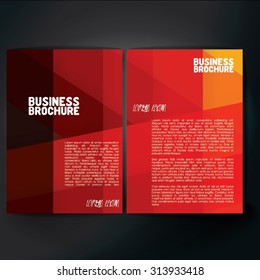 Vector brochure template design, A4 size. Professional business flyer template or corporate banner design, can be use for publishing, print and presentation. Colorful pattern.