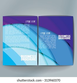 Vector brochure template design, A4 size. Professional business flyer template or corporate banner design, can be use for publishing, print and presentation. Colorful pattern.