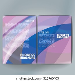 Vector brochure template design, A4 size. Professional business flyer template or corporate banner design, can be use for publishing, print and presentation. Colorful pattern.