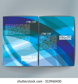 Vector brochure template design, A4 size. Professional business flyer template or corporate banner design, can be use for publishing, print and presentation. Colorful pattern.