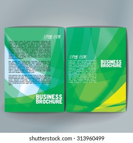 Vector brochure template design, A4 size. Professional business flyer template or corporate banner design, can be use for publishing, print and presentation. Colorful pattern.