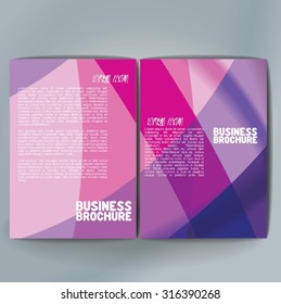 Vector brochure template design, A4 size. Professional business flyer template or corporate banner design, can be use for publishing, print and presentation. Colorful pattern.