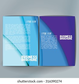 Vector brochure template design, A4 size. Professional business flyer template or corporate banner design, can be use for publishing, print and presentation. Colorful pattern.