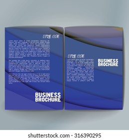 Vector brochure template design, A4 size. Professional business flyer template or corporate banner design, can be use for publishing, print and presentation. Colorful pattern.
