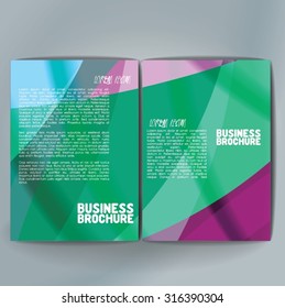 Vector brochure template design, A4 size. Professional business flyer template or corporate banner design, can be use for publishing, print and presentation. Colorful pattern.