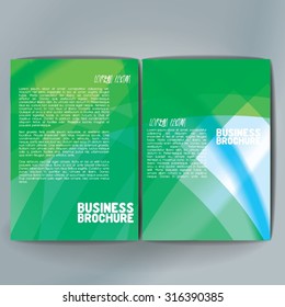 Vector brochure template design, A4 size. Professional business flyer template or corporate banner design, can be use for publishing, print and presentation. Colorful pattern.