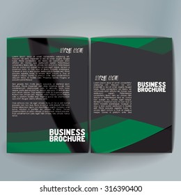 Vector brochure template design, A4 size. Professional business flyer template or corporate banner design, can be use for publishing, print and presentation. Colorful pattern.