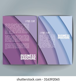 Vector brochure template design, A4 size. Professional business flyer template or corporate banner design, can be use for publishing, print and presentation. Colorful pattern.