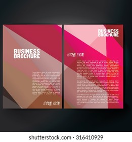 Vector brochure template design, A4 size. Professional business flyer template or corporate banner design, can be use for publishing, print and presentation. Colorful pattern.