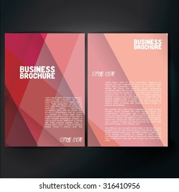 Vector brochure template design, A4 size. Professional business flyer template or corporate banner design, can be use for publishing, print and presentation. Colorful pattern.