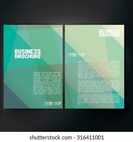 Vector brochure template design, A4 size. Professional business flyer template or corporate banner design, can be use for publishing, print and presentation. Colorful pattern.