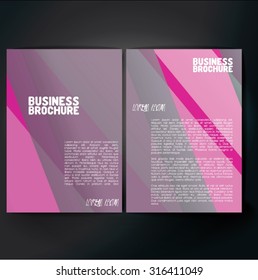 Vector brochure template design, A4 size. Professional business flyer template or corporate banner design, can be use for publishing, print and presentation. Colorful pattern.