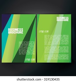 Vector brochure template design, A4 size with colorful polygonal pattern. Professional business flyer template or corporate banner design, can be use for publishing, print and presentation. 