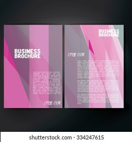Vector brochure template design, A4 size with colorful polygonal pattern. Professional business flyer template or corporate banner design, can be use for publishing, print and presentation. 