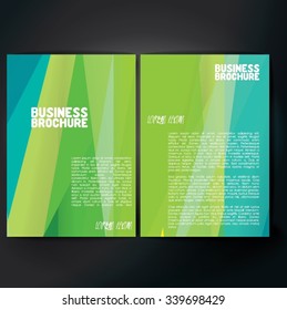 Vector brochure template design, A4 size with colorful polygonal pattern. Professional business flyer template or corporate banner design, can be use for publishing, print and presentation. 