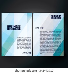 Vector brochure template design, A4 size with colorful polygonal pattern. Professional business flyer template or corporate banner design, can be use for publishing, print and presentation. 