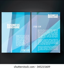 Vector brochure template design, A4 size with colorful polygonal pattern. Professional business flyer template or corporate banner design, can be use for publishing, print and presentation. 
