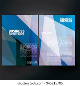 Vector brochure template design, A4 size with colorful polygonal pattern. Professional business flyer template or corporate banner design, can be use for publishing, print and presentation. 