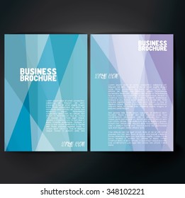 Vector brochure template design, A4 size with colorful polygonal pattern. Professional business flyer template or corporate banner design, can be use for publishing, print and presentation. 