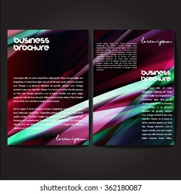 Vector brochure template design, A4 size with colorful polygonal pattern. Professional business flyer template or corporate banner design, can be use for publishing, print and presentation.