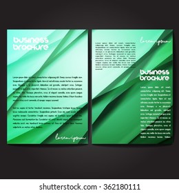 Vector brochure template design, A4 size with colorful polygonal pattern. Professional business flyer template or corporate banner design, can be use for publishing, print and presentation.