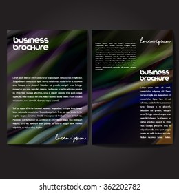 Vector brochure template design, A4 size with colorful polygonal pattern. Professional business flyer template or corporate banner design, can be use for publishing, print and presentation.