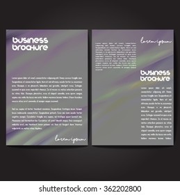 Vector brochure template design, A4 size with colorful polygonal pattern. Professional business flyer template or corporate banner design, can be use for publishing, print and presentation.