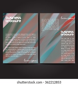 Vector brochure template design, A4 size with colorful polygonal pattern. Professional business flyer template or corporate banner design, can be use for publishing, print and presentation.