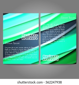 Vector brochure template design, A4 size with colorful wavy polygonal pattern. Professional business flyer template or corporate banner design, can be use for publishing, print and presentation.