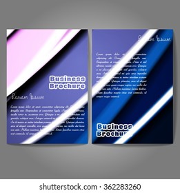 Vector brochure template design, A4 size with colorful wavy polygonal pattern. Professional business flyer template or corporate banner design, can be use for publishing, print and presentation.