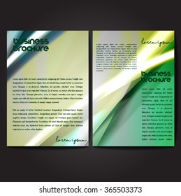 Vector brochure template design, A4 size with colorful polygonal pattern. Professional business flyer template or corporate banner design, can be used for publishing, print and presentation.