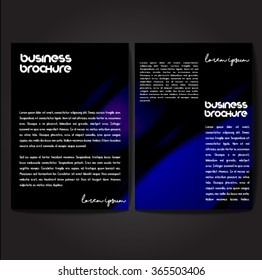 Vector brochure template design, A4 size with colorful polygonal pattern. Professional business flyer template or corporate banner design, can be used for publishing, print and presentation.