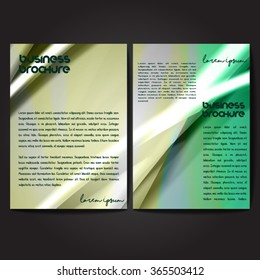 Vector brochure template design, A4 size with colorful polygonal pattern. Professional business flyer template or corporate banner design, can be used for publishing, print and presentation.