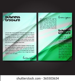 Vector brochure template design, A4 size with colorful polygonal pattern. Professional business flyer template or corporate banner design, can be used for publishing, print and presentation.