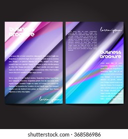 Vector brochure template design, A4 size with colorful polygonal pattern. Professional business flyer template or corporate banner design, can be use for publishing, print and presentation.