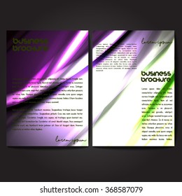 Vector brochure template design, A4 size with colorful polygonal pattern. Professional business flyer template or corporate banner design, can be use for publishing, print and presentation.