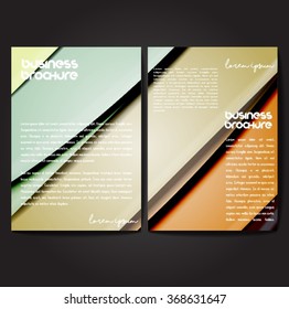 Vector brochure template design, A4 size with colorful polygonal pattern. Professional business flyer template or corporate banner design, can be use for publishing, print and presentation.