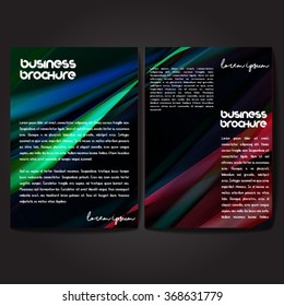 Vector brochure template design, A4 size with colorful polygonal pattern. Professional business flyer template or corporate banner design, can be use for publishing, print and presentation.